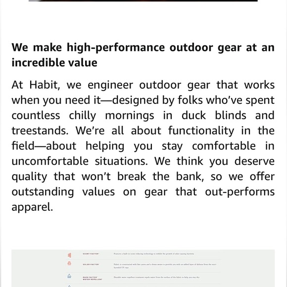 Habit men’s short sleeve river guide fishing shirt. Size large - Picture 8 of 10